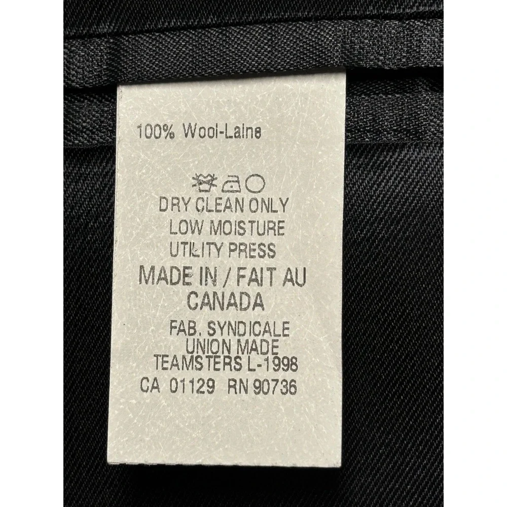 Lauren Ralph Lauren Wool Blazer Herringbone Sport Coat‎ Made in Canada 44L
